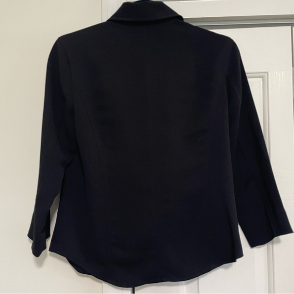 Yansi Fugel Women's Black Button Down Blouse w/ Collar Size XS - Picture 6 of 8